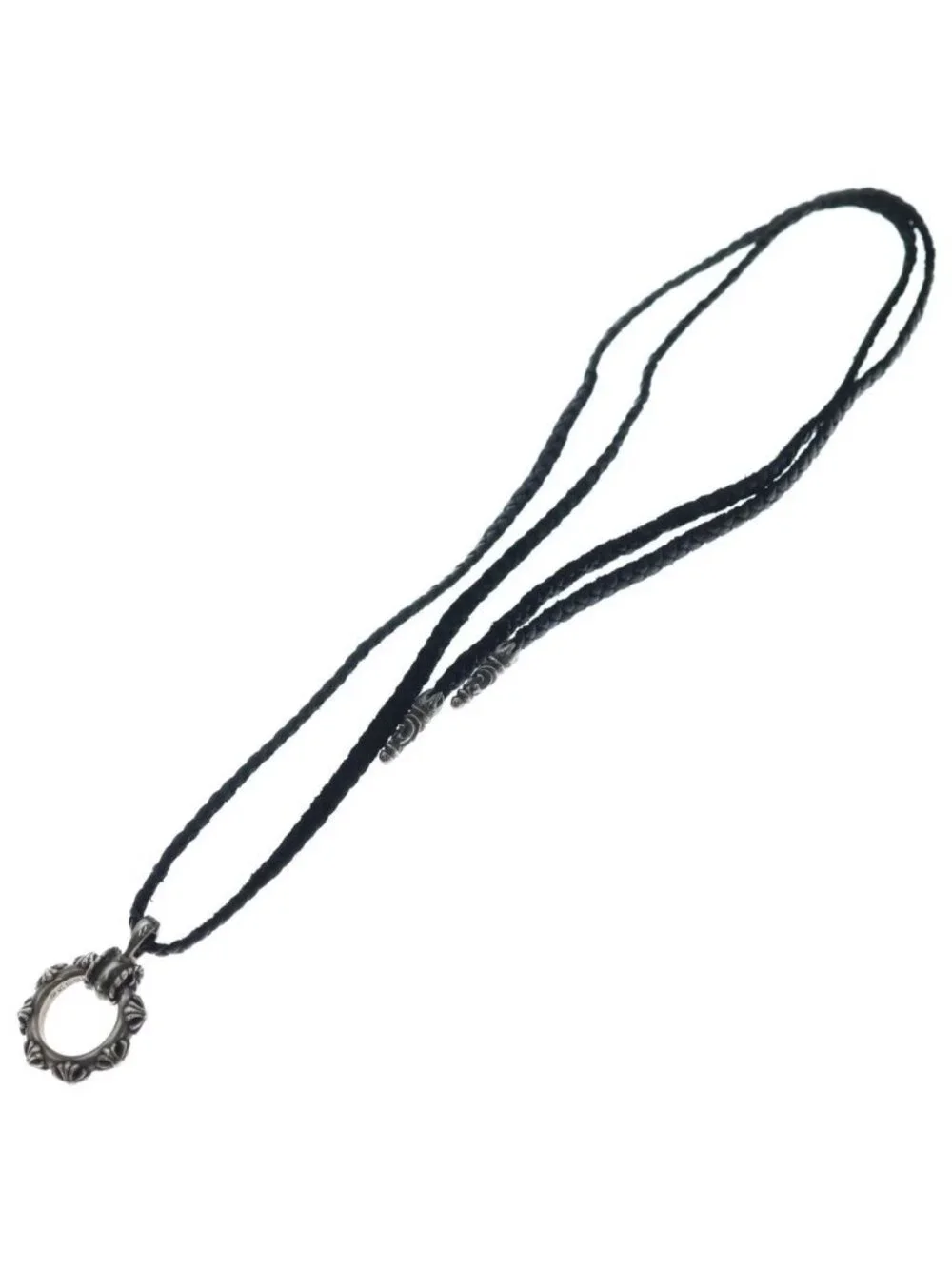 Chrome Hearts Ewlp Cross Band Eyewear Leather Blade Silver